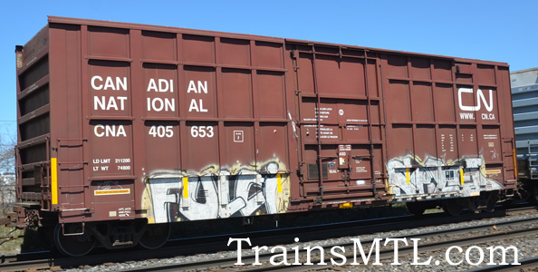 Car/wagon CNA405653 left side / coté gauche